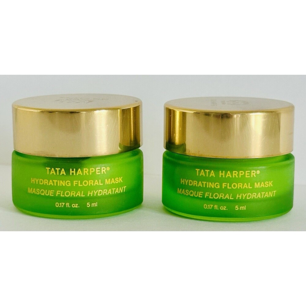 2X Tata Harper Mini Hydrating Floral Mask 0.17 Fl. Oz./5ml Travel Size New